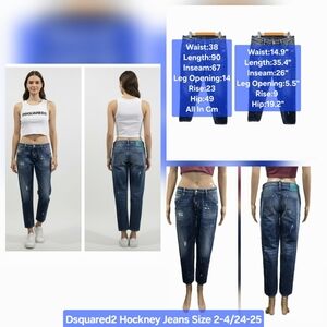 Dsquared2 Hockney Jeans Size 2-4/24-25